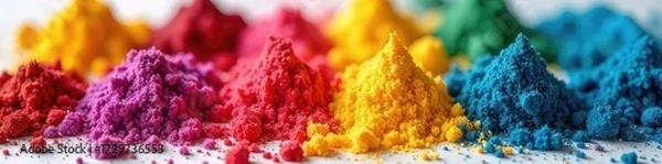 Fototapeta Vibrant array of colorful food dyes, ready to transform plain treats into edible masterpieces Perfect for baking, cooking, and crafting vibrant desserts , food dye, blue, food coloring
