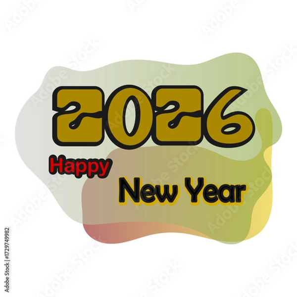 Obraz Colorful 2026 New Year celebration with bright fireworks, confetti, glowing numbers 2026, festive lights, and joyful atmosphere symbolizing happiness, hope, and new beginnings