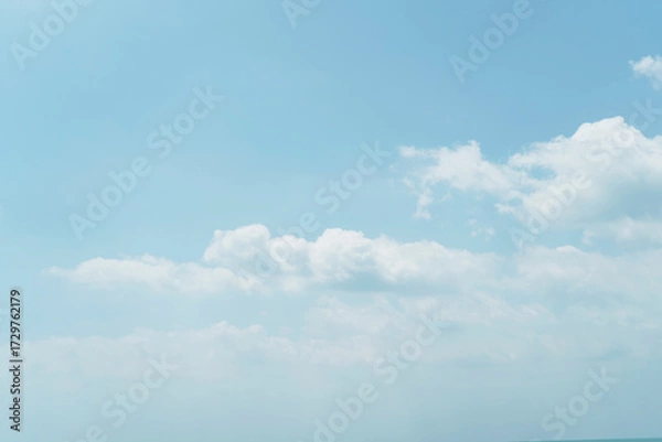 Obraz could and blue sky background