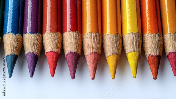 Obraz Colorful pencils row