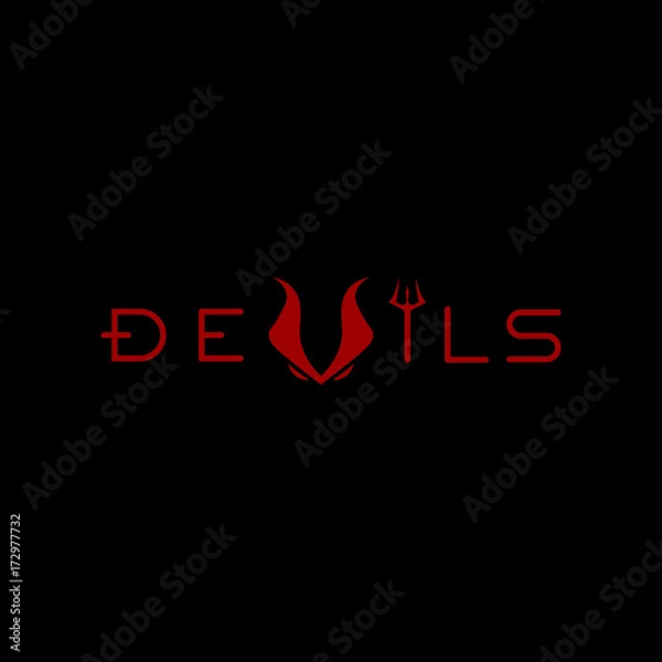 Fototapeta Devils Logo