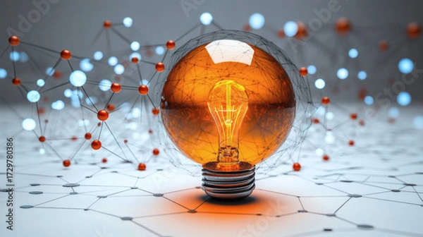 Obraz Illuminating idea concept