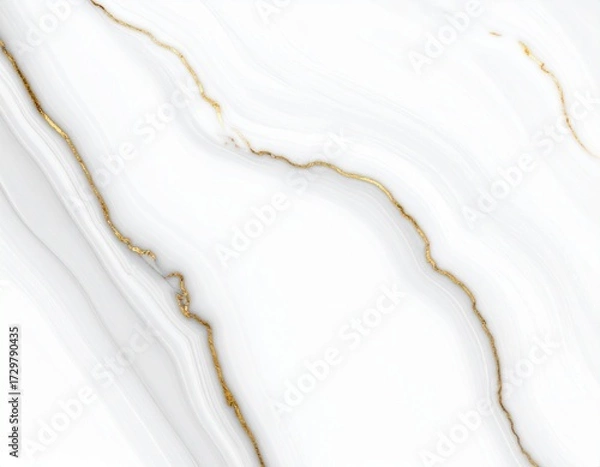Obraz Elegant white marble with intricate gold veining, a luxurious and sophisticated abstract pattern for design