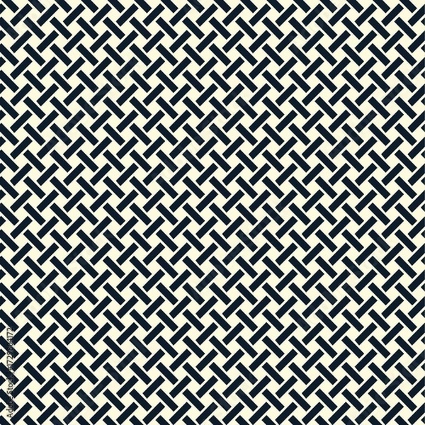 Obraz White abstract geometric woven pattern background
