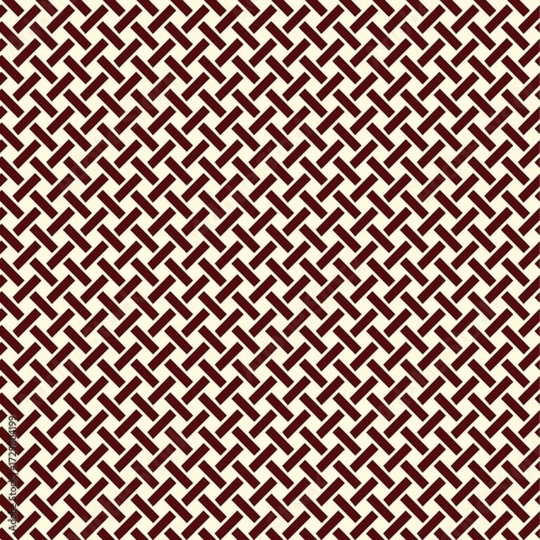 Obraz Brown abstract geometric woven pattern background