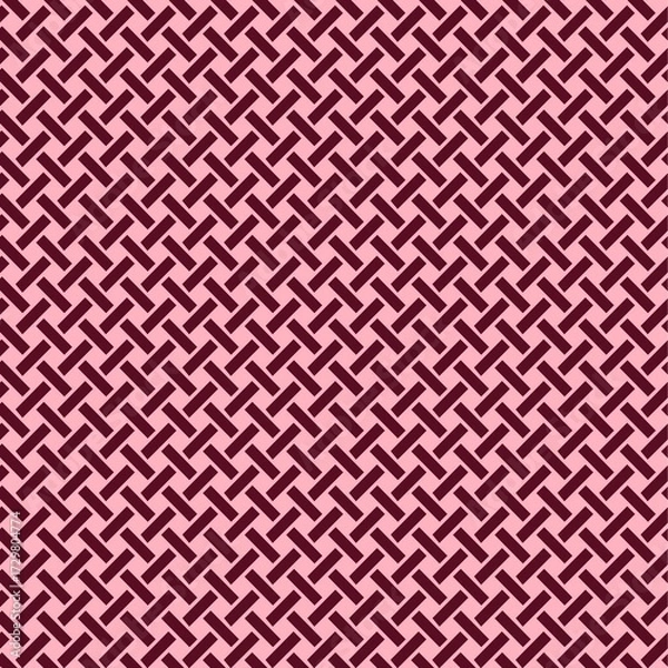 Obraz Red abstract geometric woven pattern background