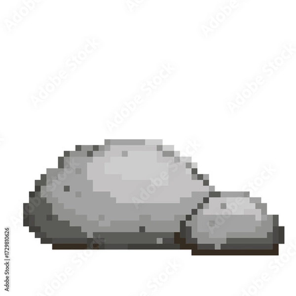 Obraz stone pixel art