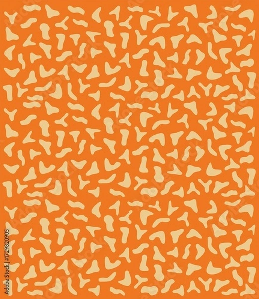 Obraz Orange abstract scattered geometric pattern background