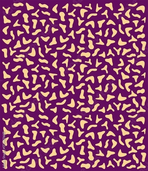 Obraz Purple and beige abstract scattered geometric pattern background