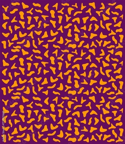 Obraz Orange and purple abstract scattered geometric pattern background