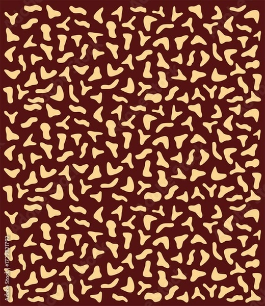 Obraz Dark orange and brown abstract scattered geometric pattern background