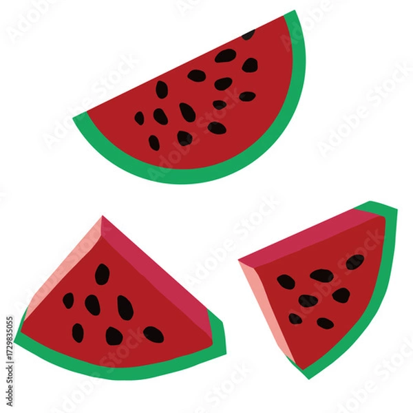 Obraz vector illustration of watermelon