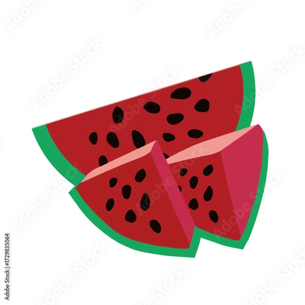 Obraz watermelon vector illustration