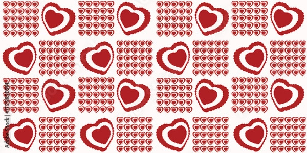 Obraz vector seamless pattern with hearts