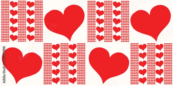 Obraz valentine hearts background