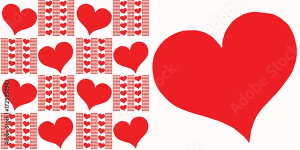Obraz valentine hearts background