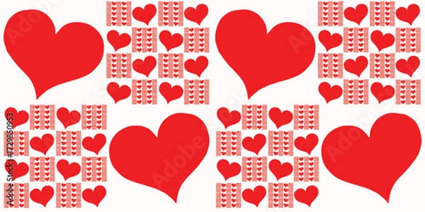 Obraz seamless pattern with hearts