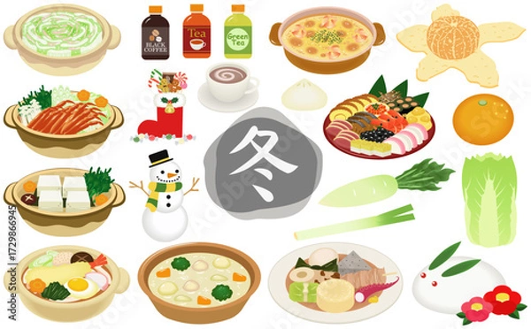Obraz 冬のアイテムセットwinter item set