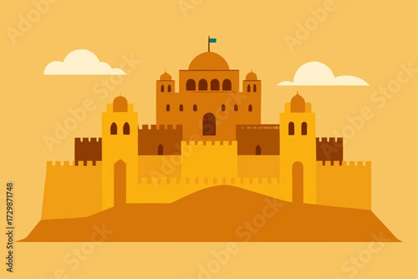 Fototapeta taj mahal vector