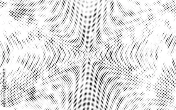 Fototapeta Abstract black and white seamless fabric texture pattern with grunge light surface design background, halftone doted background, 