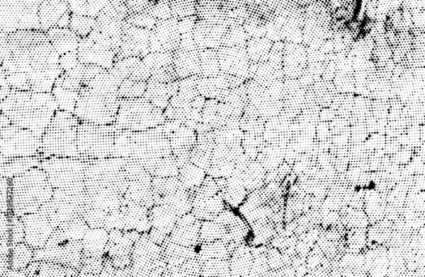 Fototapeta grunge concrete wall, a black and white photo of a cracked wall, Old painted white wall texture with cracked and dirty grunge surface for a textured background pattern