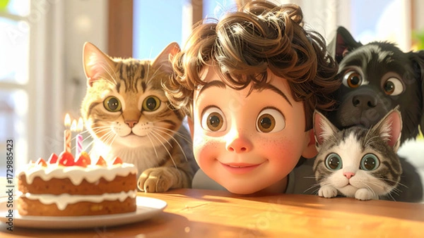 Obraz 誕生日の男の子