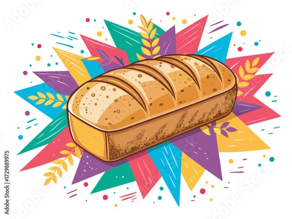 Fototapeta Dynamic Bold Bread Loaf Dynamic Premium Digital Asset