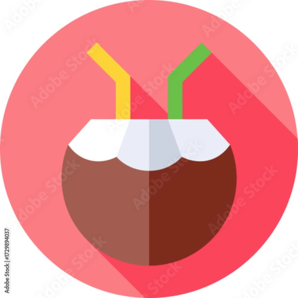 Obraz Coconut Icon