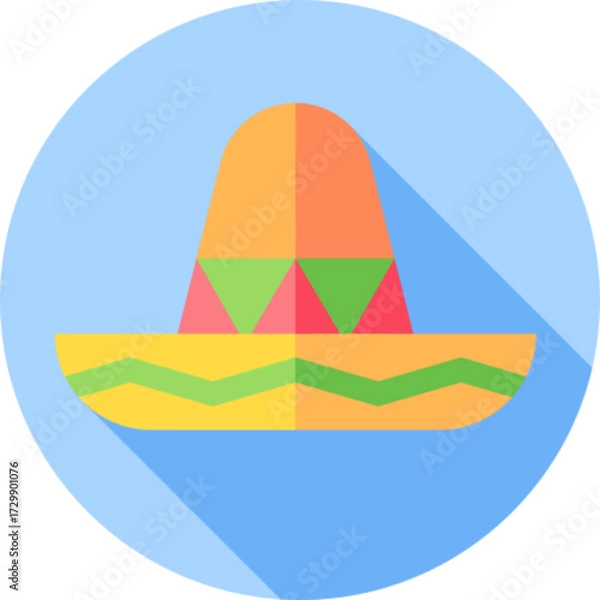 Obraz Mexican Sombrero Hat Icon