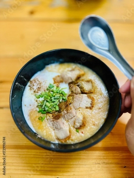 Obraz mushroom soup with bread