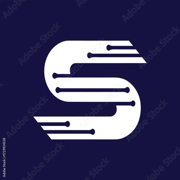 Obraz S letter logo icon