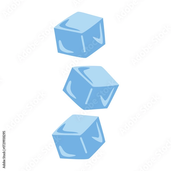 Fototapeta Stack of Ice Cubes