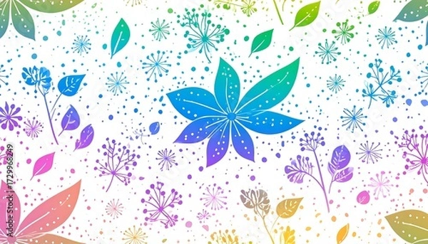 Obraz Colorful floral pattern
