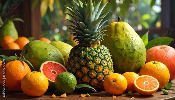 Obraz Colorful fruit arrangement