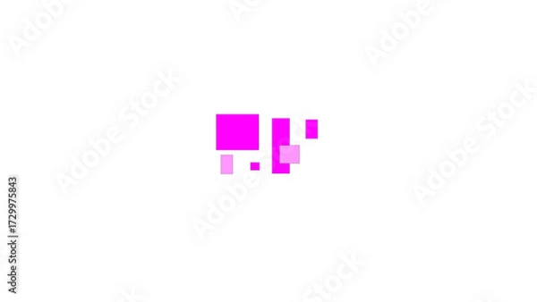 Fototapeta ピンク色の四角形のイラスト