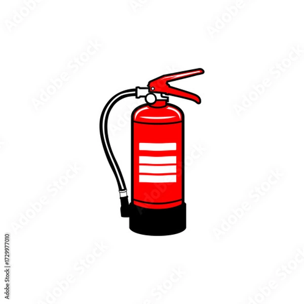 Obraz small fire extinguisher vector illustration