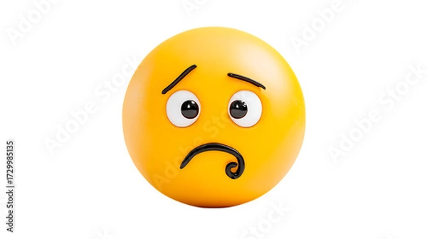 Fototapeta emoji with emotion isolated on white background