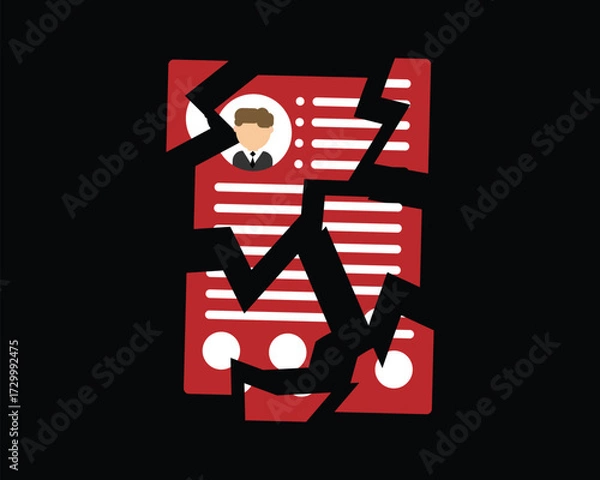Fototapeta Hiring slop refers to the overwhelming influx of job applications where the majority are low quality by AI 