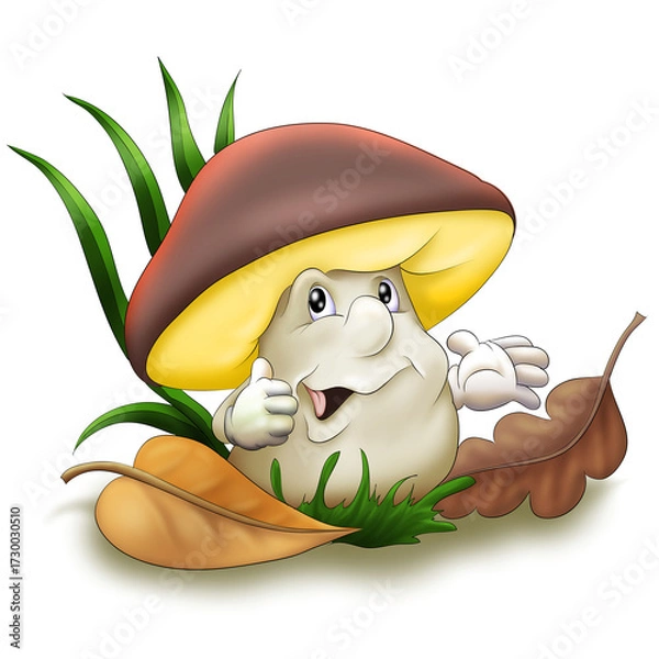 Obraz jesienny grzyb