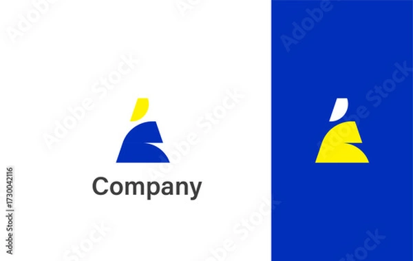 Obraz Modern and professional logo design for creative businesses, marketing, and corporate branding with minimal style for technology companies