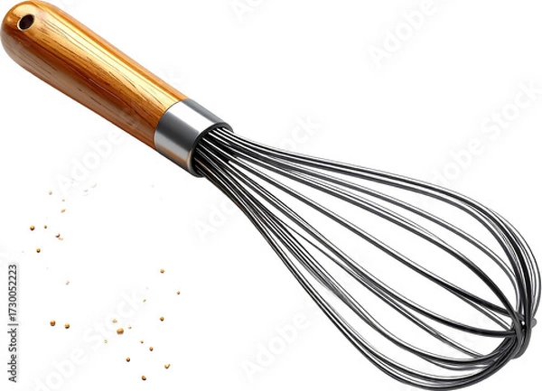 Fototapeta Whisk 3D PNG Transparent Background (Isolated on White Background)