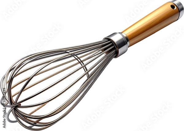 Fototapeta Whisk 3D PNG Transparent Background (Isolated on White Background)