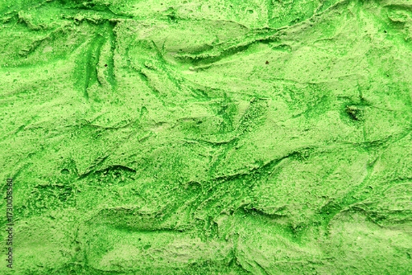 Fototapeta green plaster background with texture