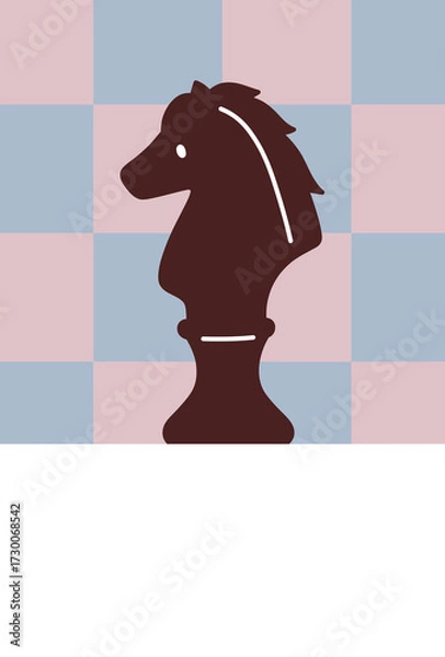 Fototapeta 午年の年賀状テンプレート　2026年　文字なし