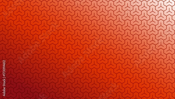 Obraz 赤系のグラデーションの毘沙門亀甲柄背景