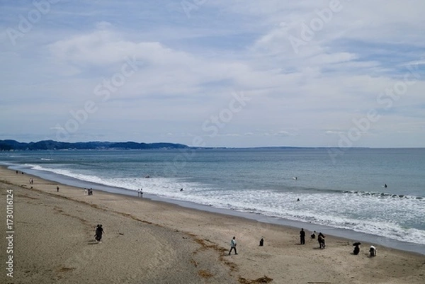 Obraz 青空と海と砂浜