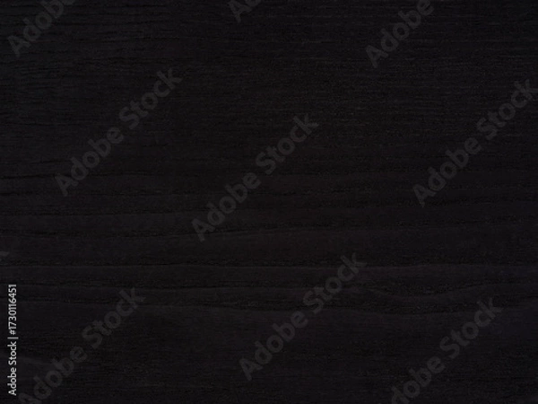 Fototapeta Luxurious black ash veneer with distinctive wood grain and textured surface