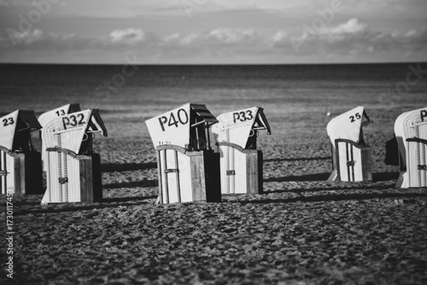 Obraz Budki na plaży