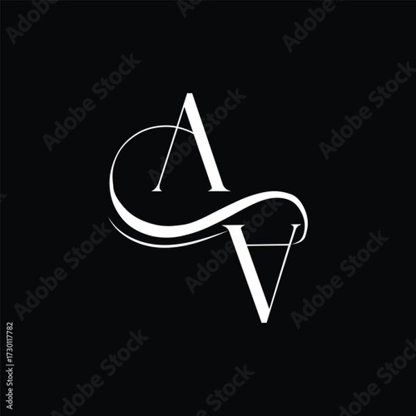 Obraz Initial letter AA logo design 