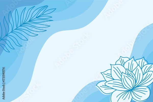 Obraz Simple Blue Background Wallpaper HD